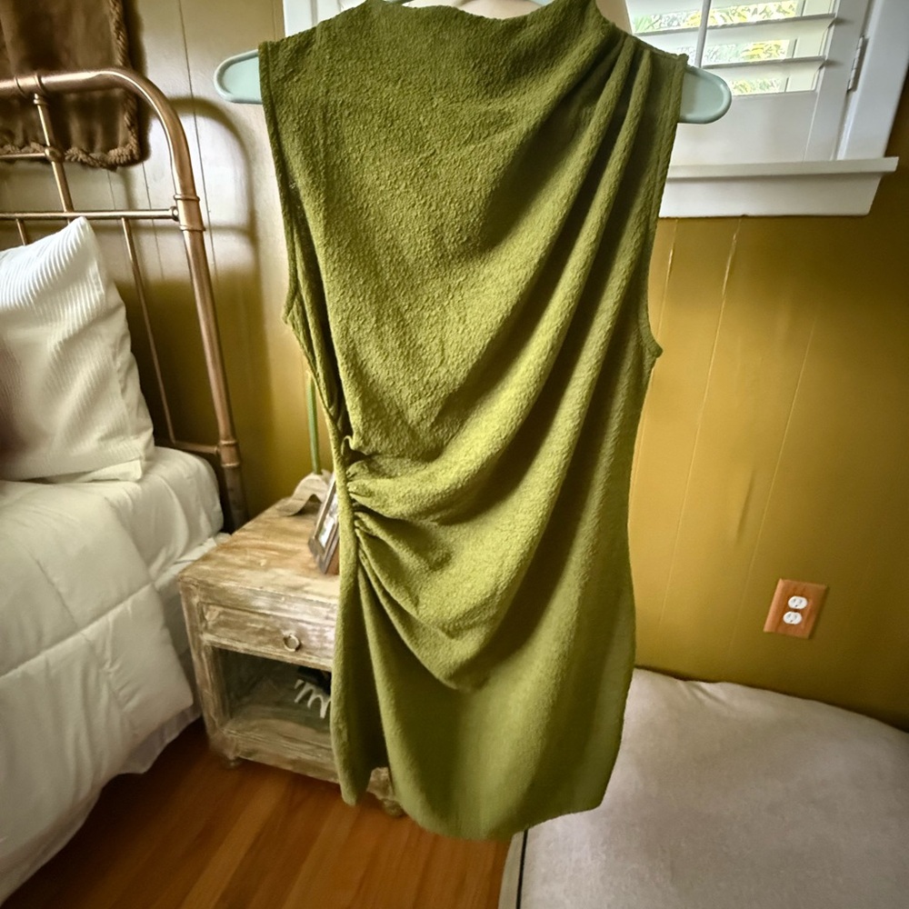 H&M Olive Green Sleeveless Mini Dress
